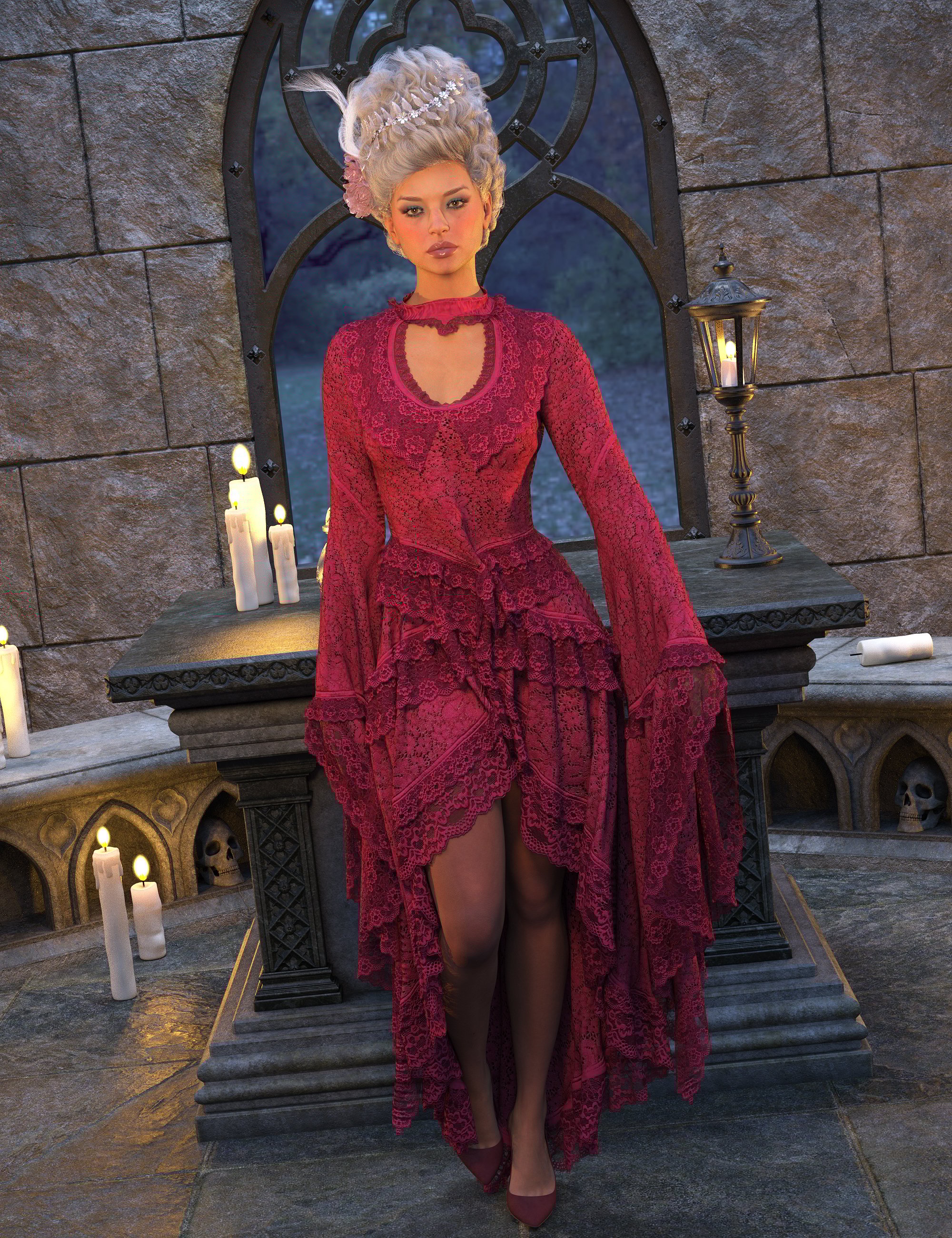 VERSUS - dForce Starfall Texture Add-On by: Anagord, 3D Models by Daz 3D