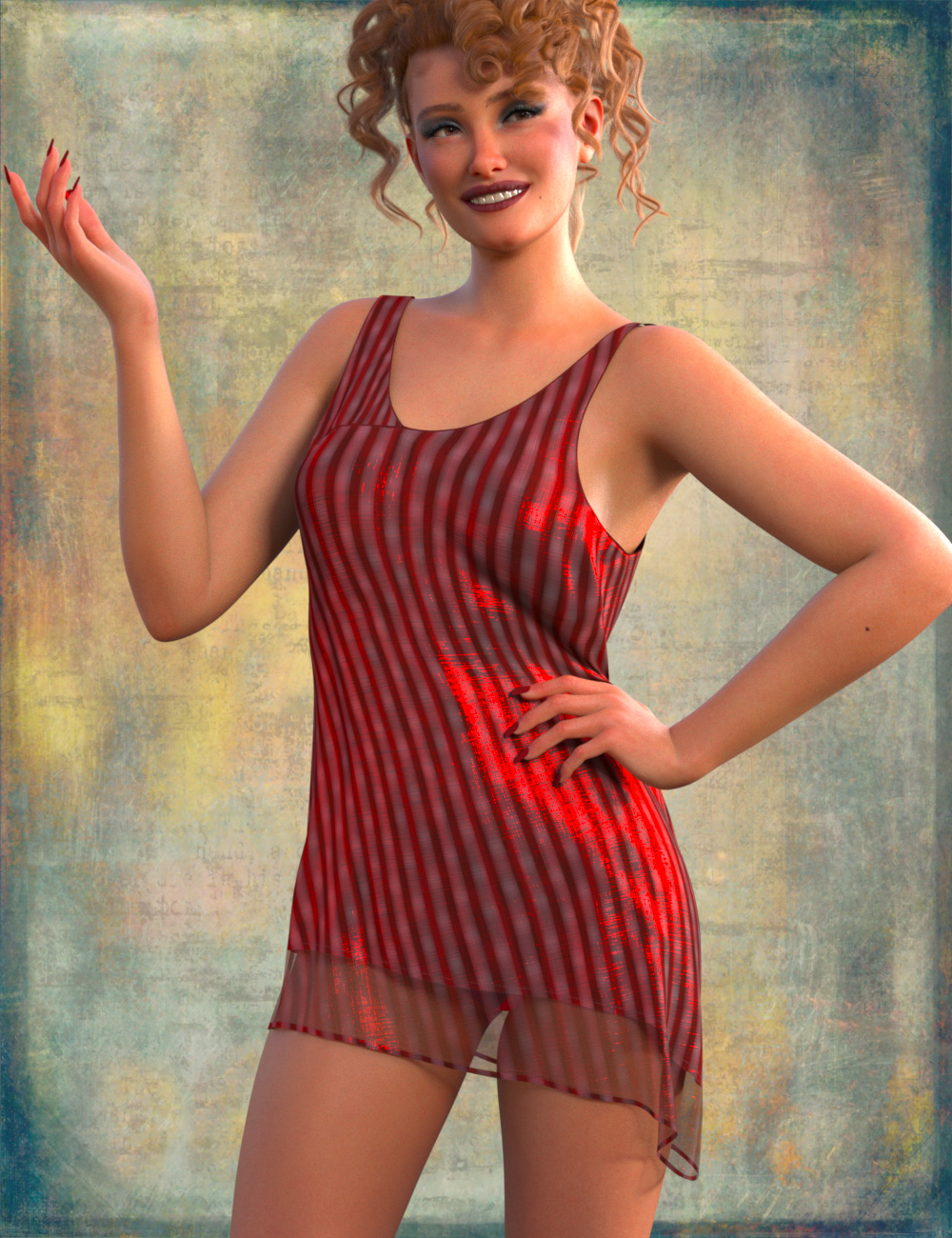 DNA Jasper dForce Dress for Genesis 9 by: Donnena, 3D Models by Daz 3D