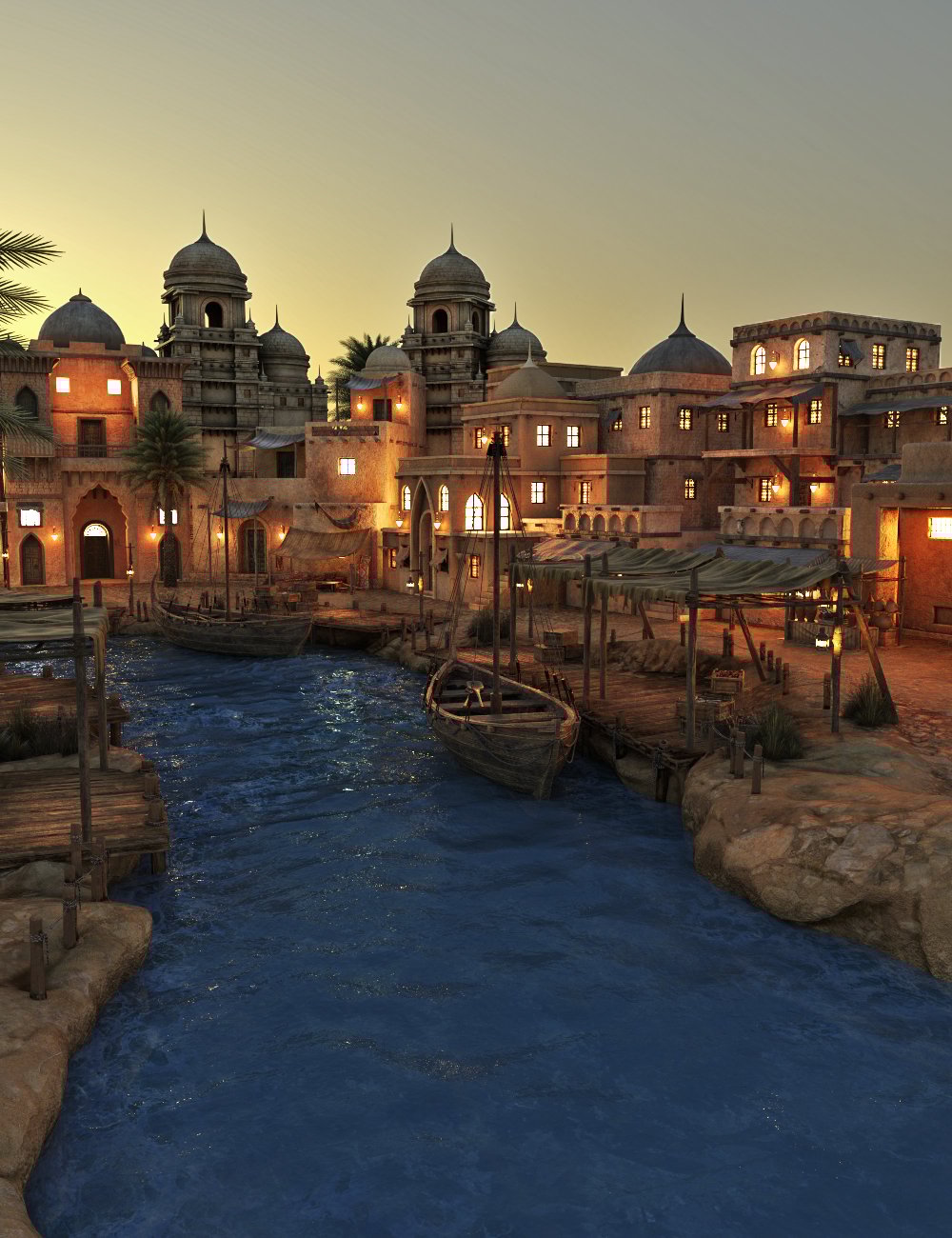 XI Desert Port by: Xivon, 3D Models by Daz 3D