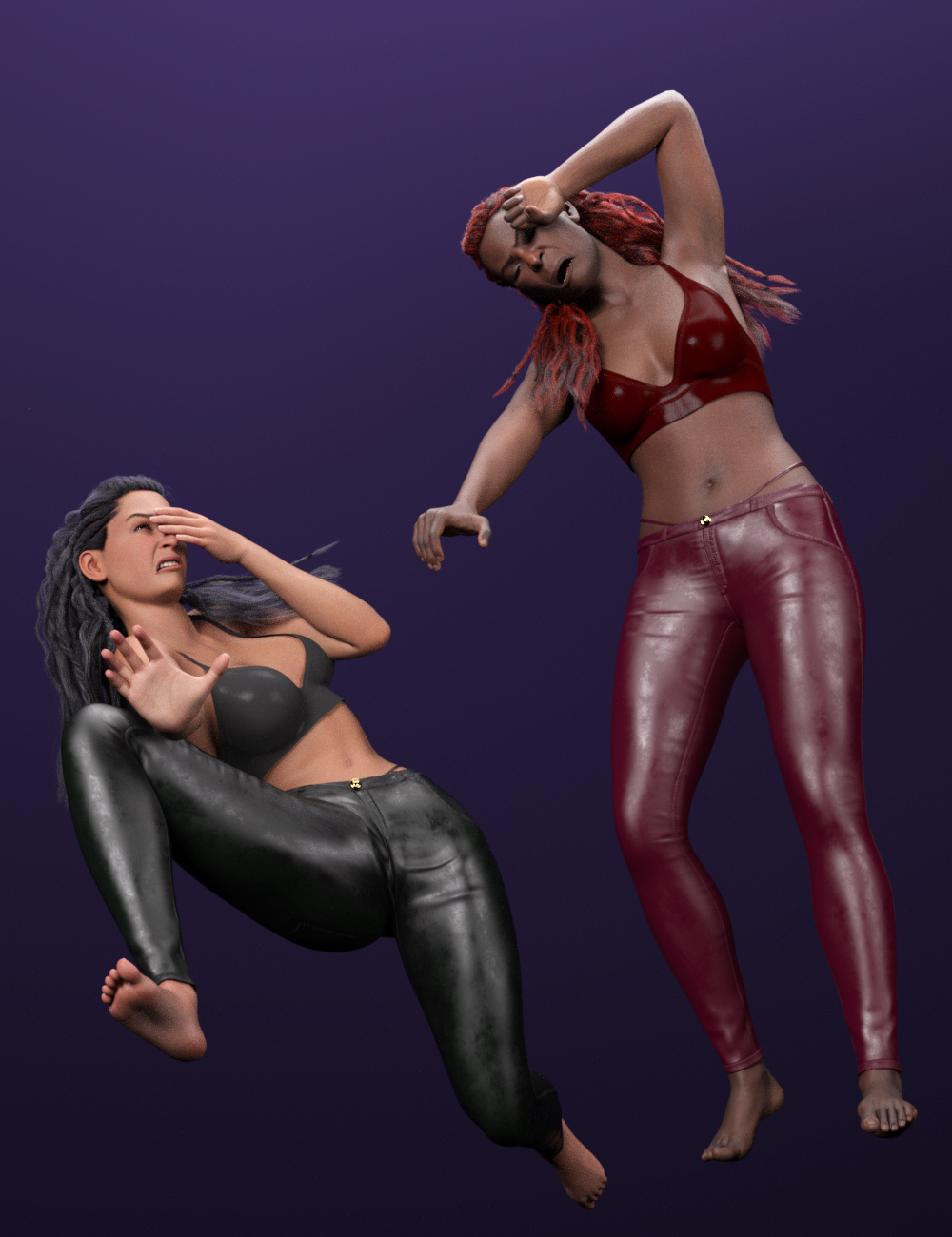 Agony Poses for Genesis 9 by: dobit, 3D Models by Daz 3D