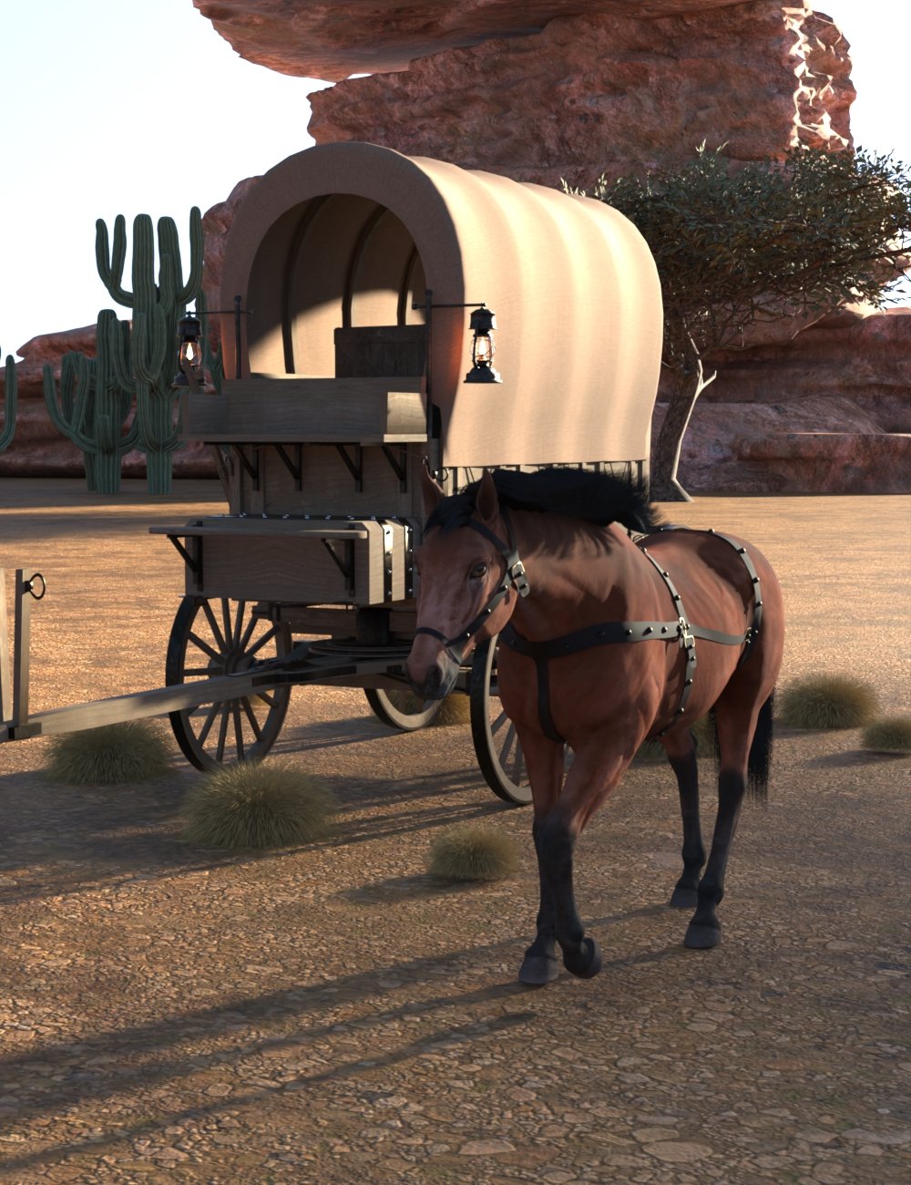 AP Wild West Covered Wagon