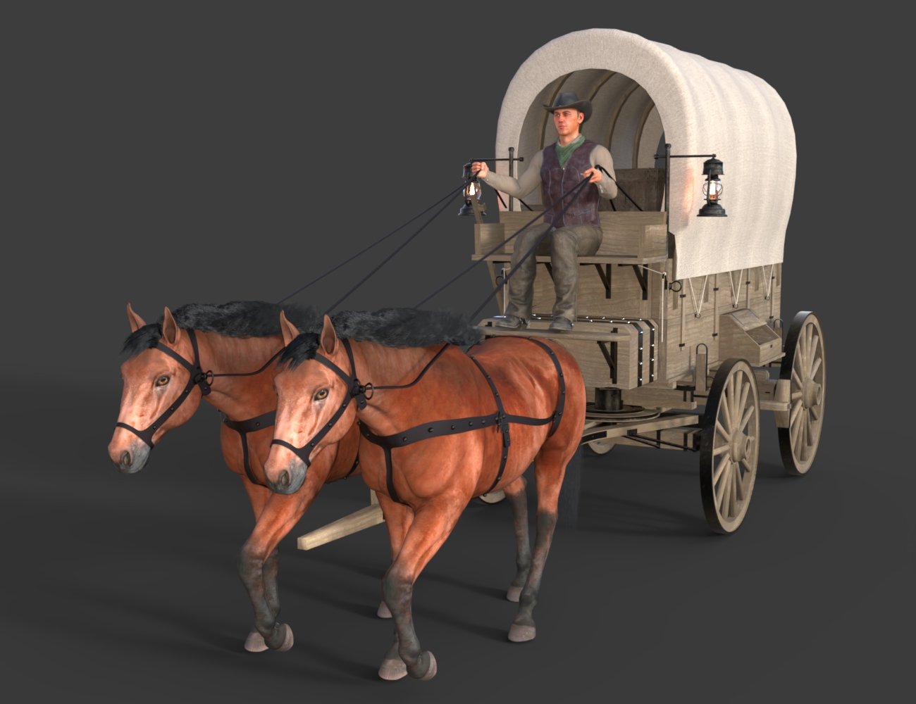 AP Wild West Covered Wagon