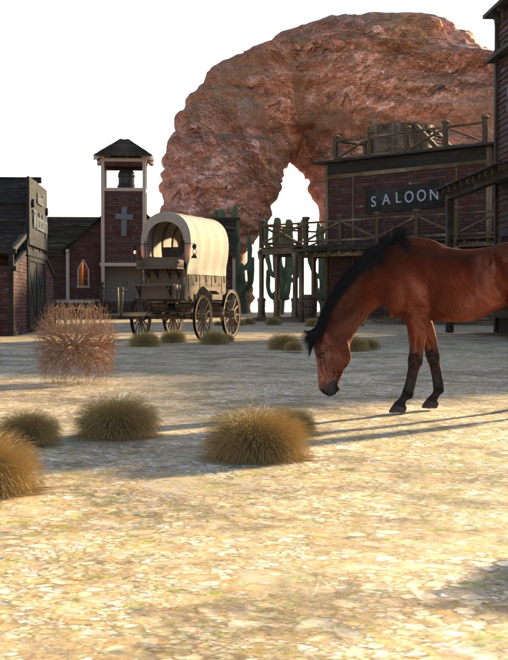 AP Wild West Bundle by: AcharyaPolina, 3D Models by Daz 3D
