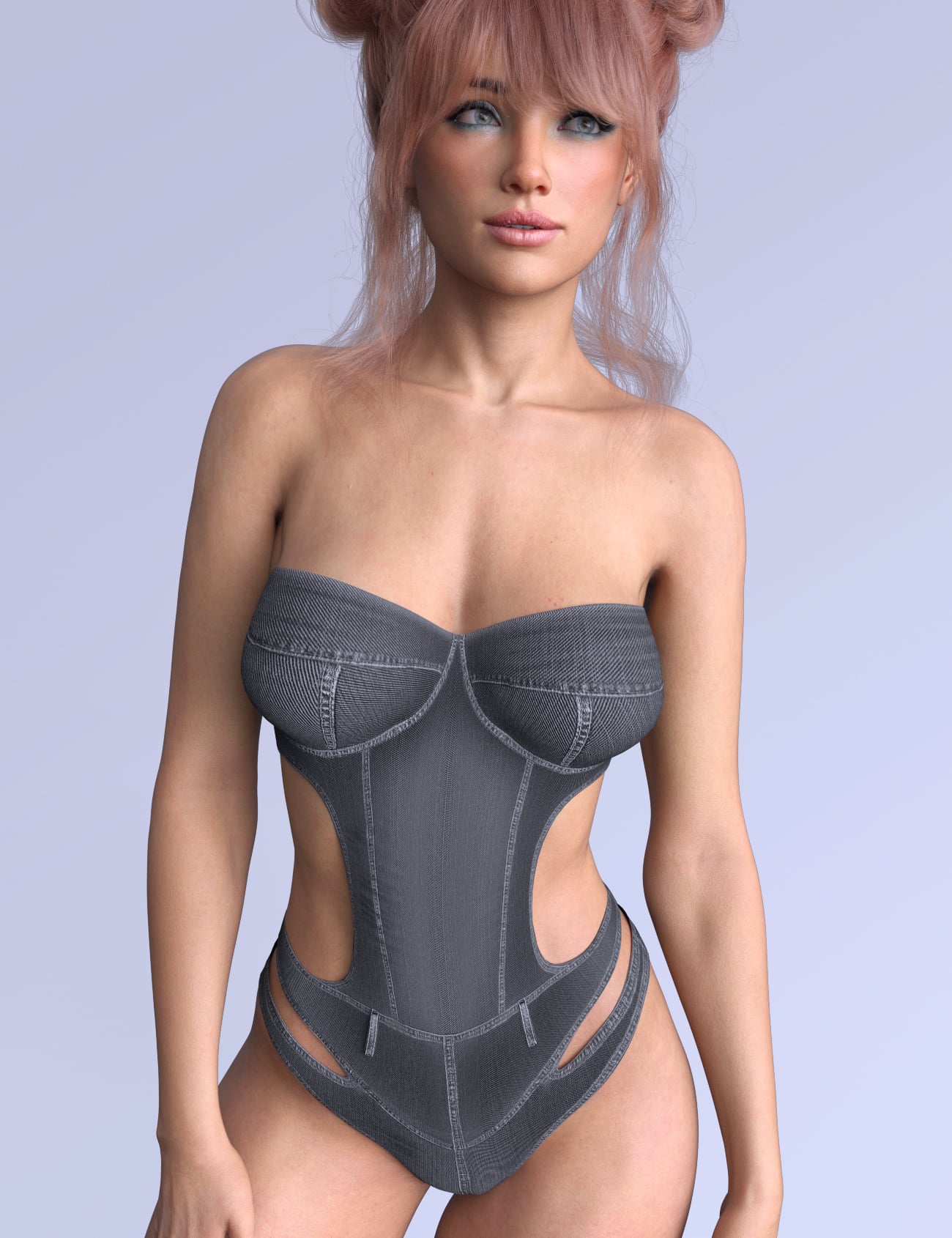 X-Fashion Chill Blue Bodysuit for Genesis 9, 8,1 and 8 Female by: xtrart-3d, 3D Models by Daz 3D