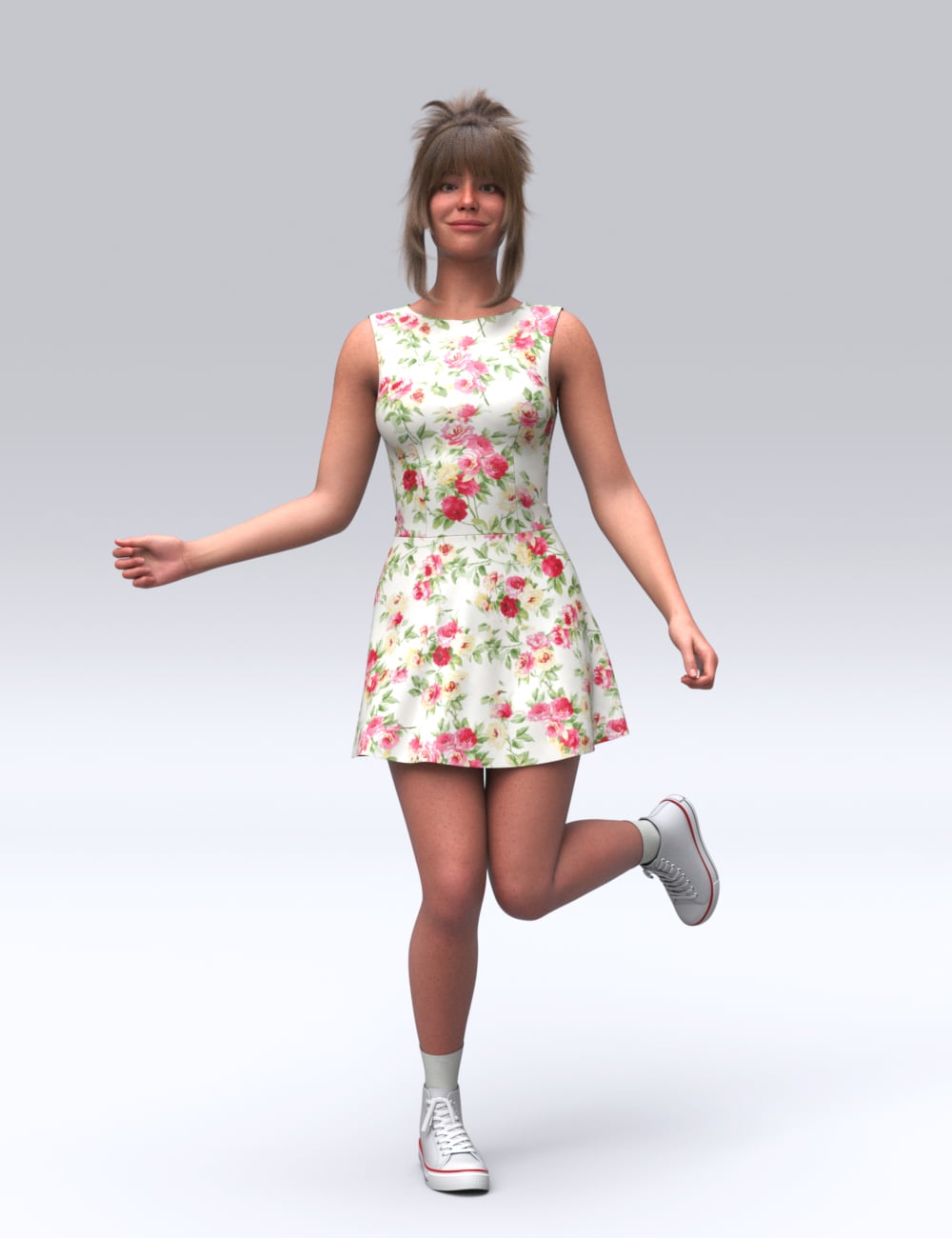 Dance Shuffle for Genesis 9 and 8 Female by: Havanalibere, 3D Models by Daz 3D