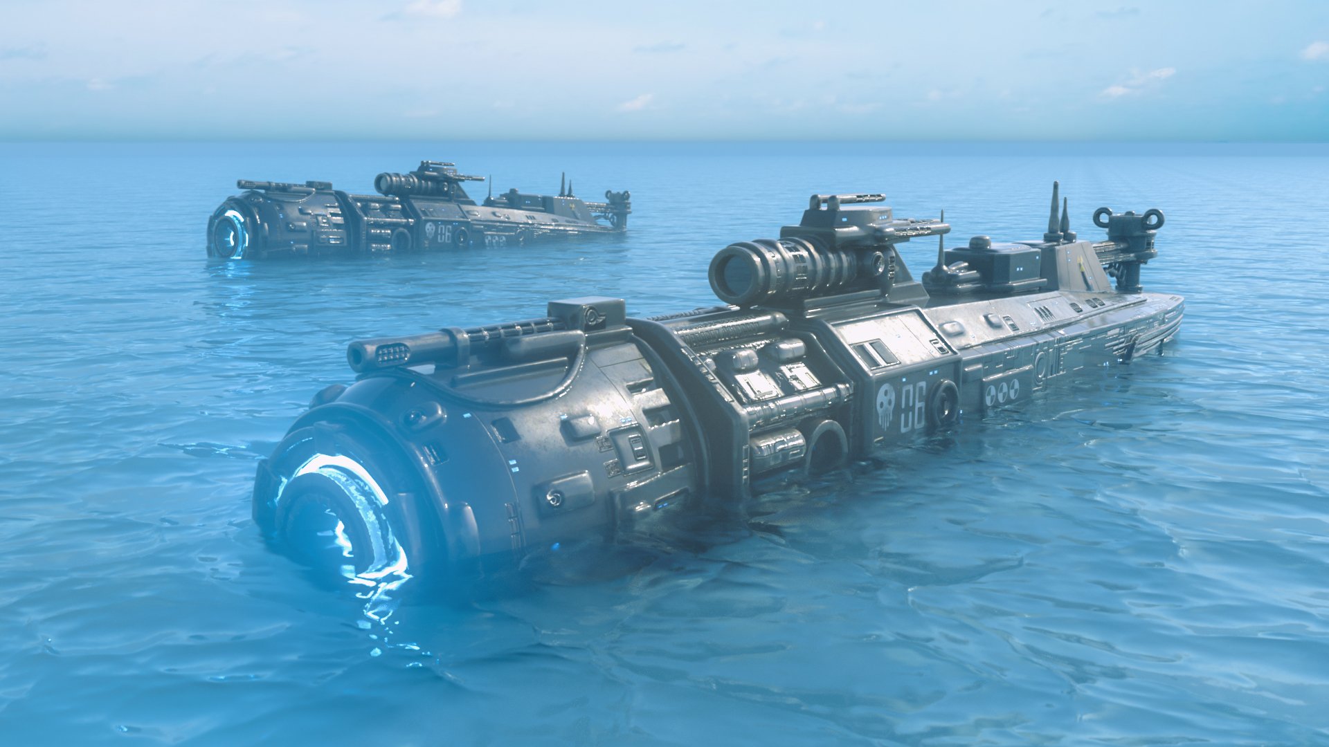 Polish Sci-Fi Submarine Ship