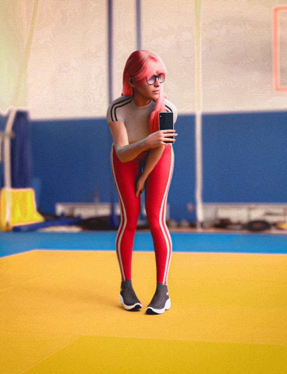 HT HPhone Galaxia 25 + Poses for Genesis 9 by: Hate94Neu, 3D Models by Daz 3D