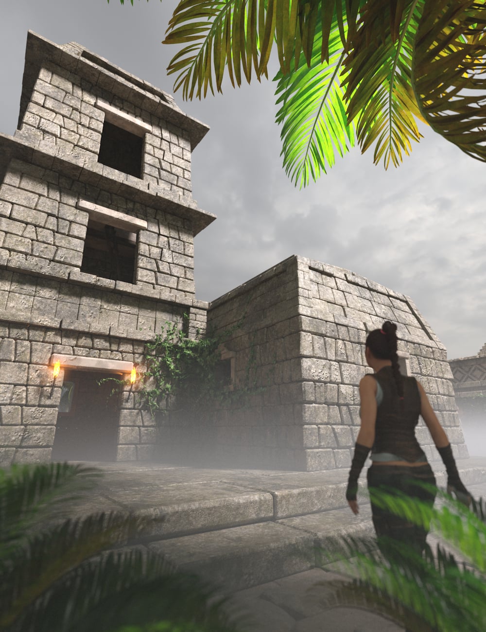 Mesoamerican City Buildings 1 by: Enterables, 3D Models by Daz 3D