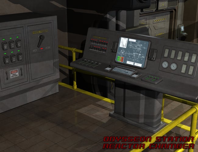 Odysseon Station Reactor Chamber by: Nightshift3D, 3D Models by Daz 3D