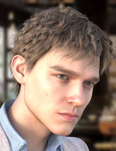 JF Short Curly Textured Hair for Genesis 9