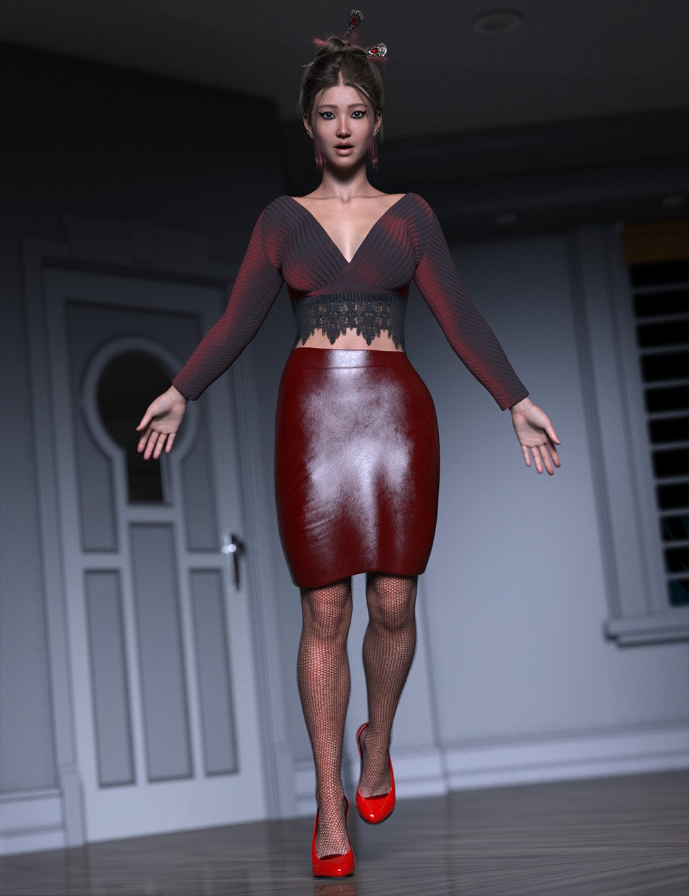 dForce Sleek Dame Outfit for Genesis 9 dForce Sleek Dame Outfit for Genesis 9