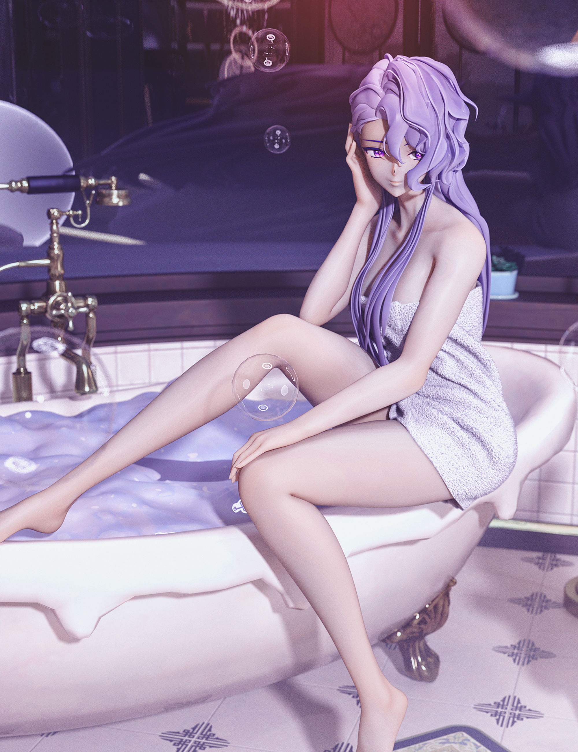dForce Green Finger Melody Stylized Bath Skirt Expand Content by: Green FingerNirvana, 3D Models by Daz 3D