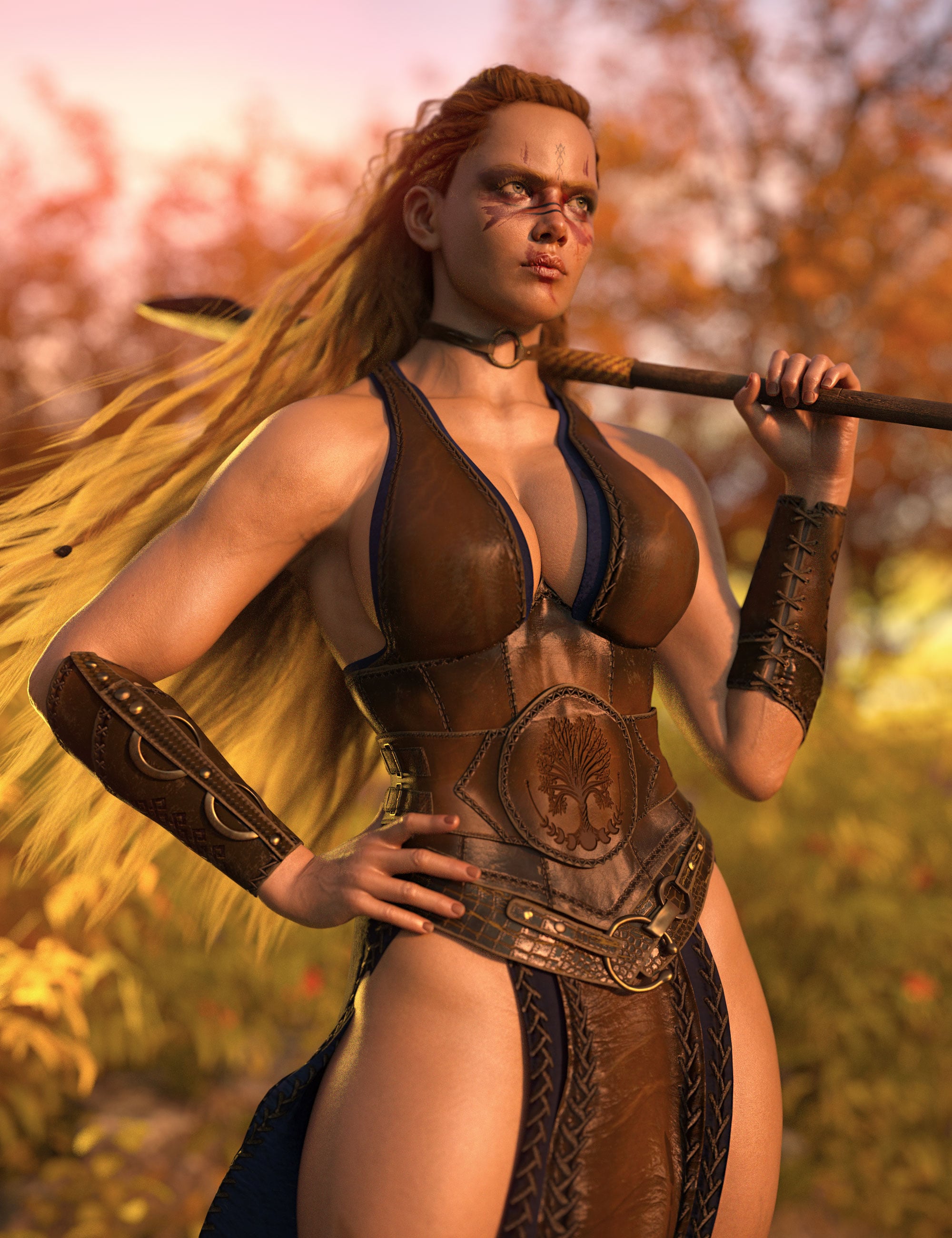 Warrior's Reach Poses & Props For Genesis 9 & 8 Female by: 3D SugarStardust AngelCosmoXpressionFriendship Studio, 3D Models by Daz 3D