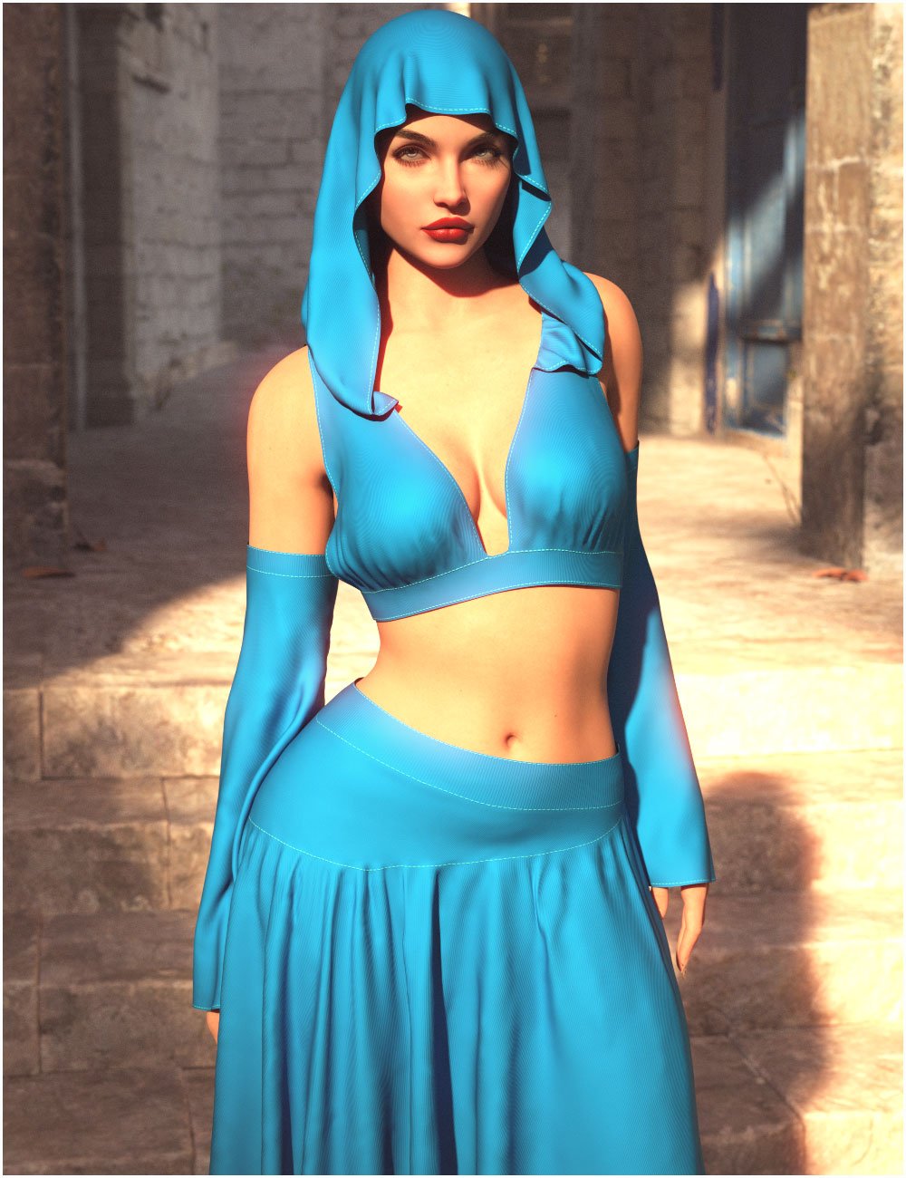 dForce Athiri Outfit for Genesis 9 by: BelladzinesPandyGirl, 3D Models by Daz 3D