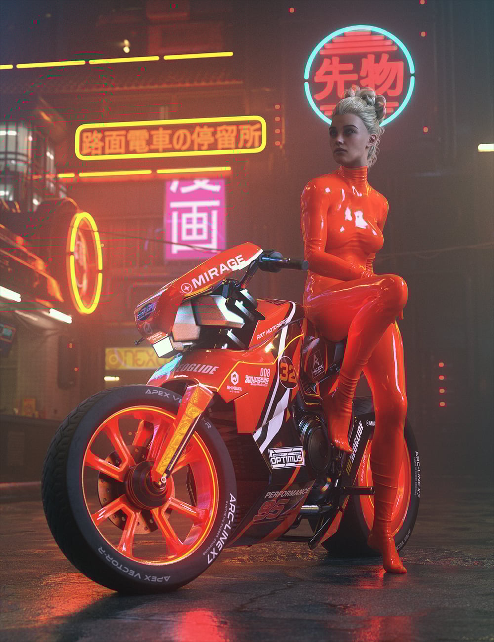 Cyberbike by: Stonemason, 3D Models by Daz 3D
