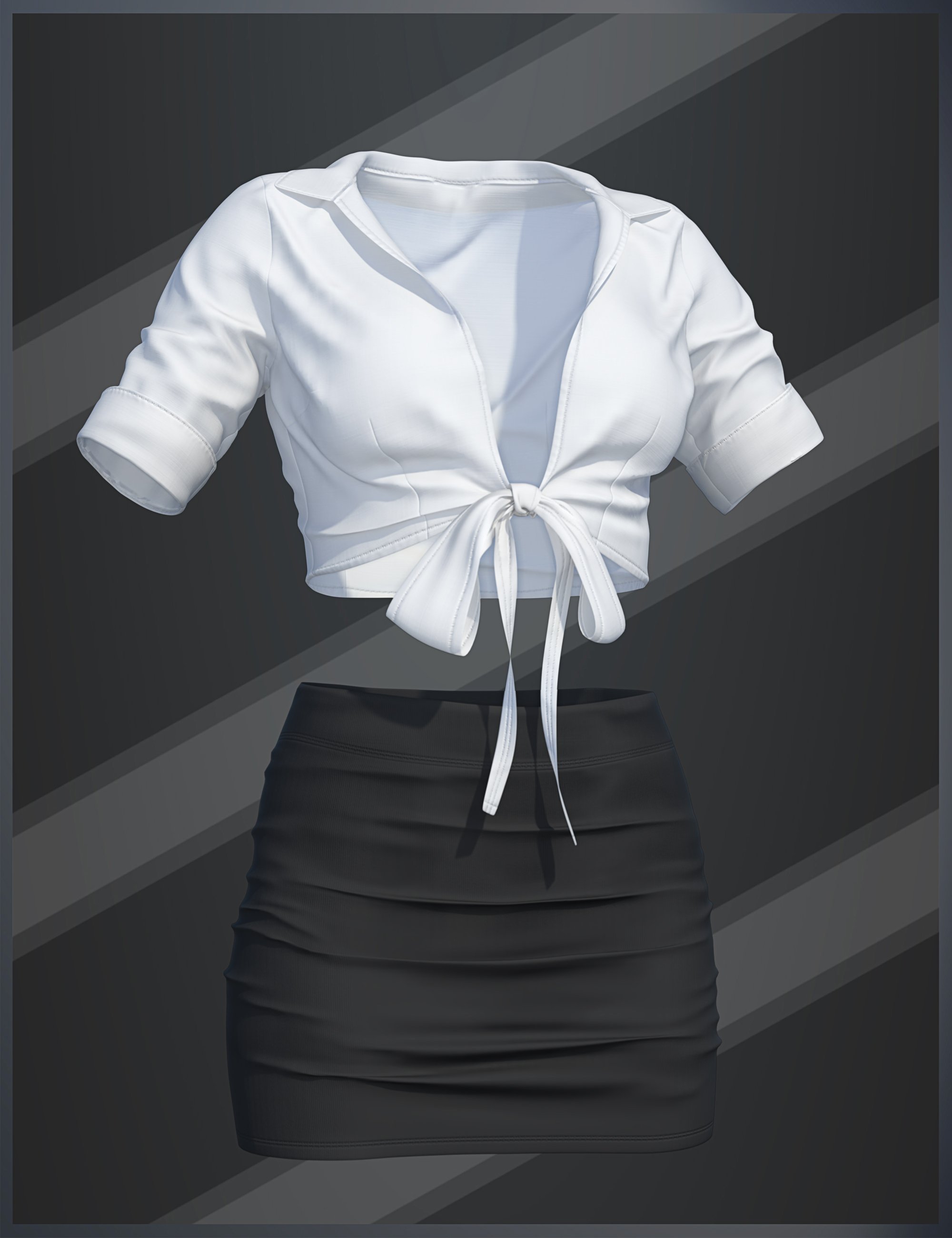 dForce SU Sexy Secretary Uniform for Genesis 9