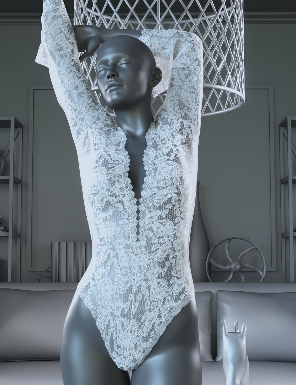 dForce SLB Teddy for Genesis 9 by: chungdan, 3D Models by Daz 3D