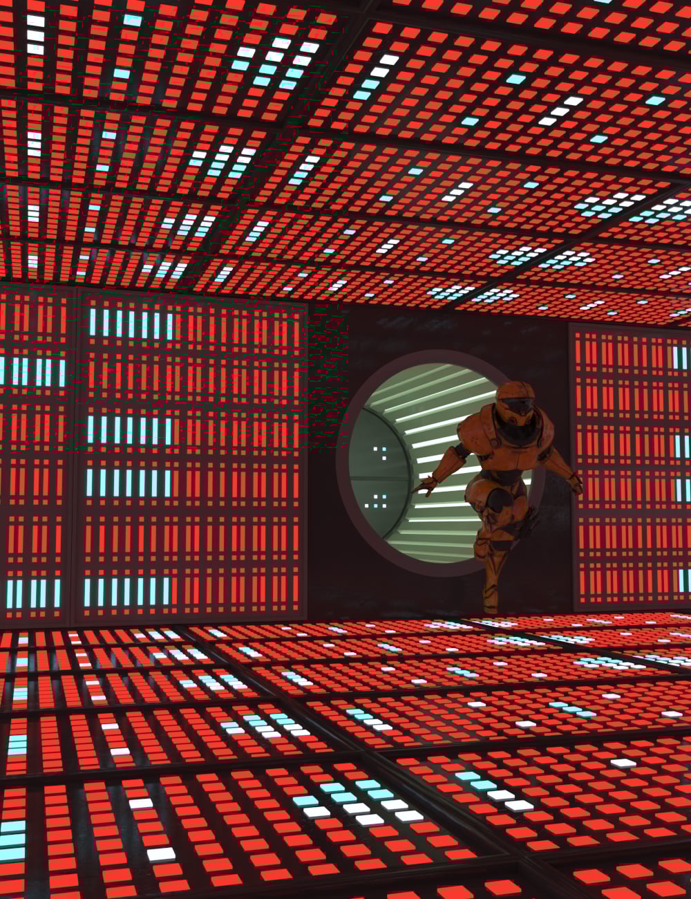 Sci-Fi Data Room by: , 3D Models by Daz 3D