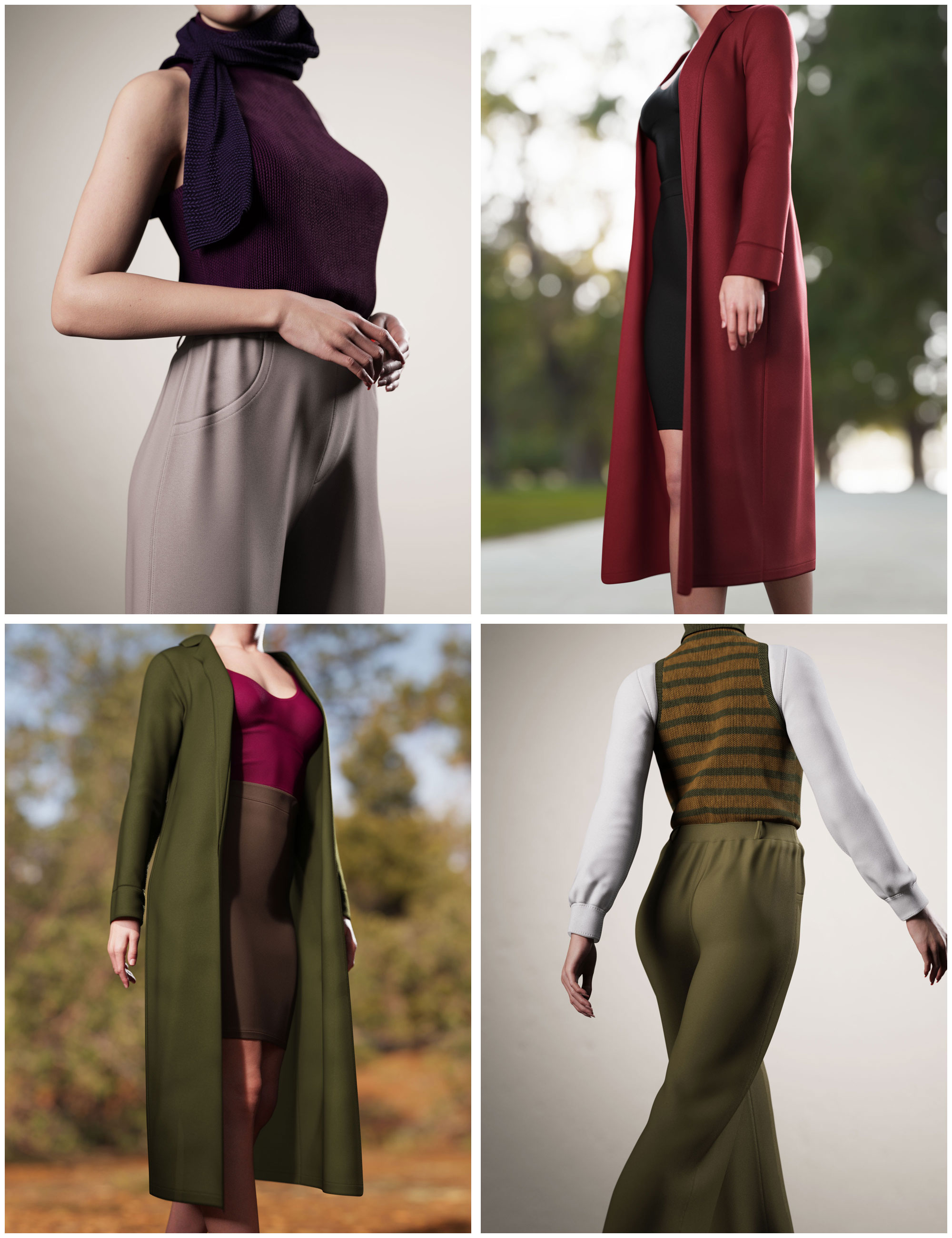 dForce 8-in-1 Winter Fashion Wardrobe Collection by: outoftouch, 3D Models by Daz 3D