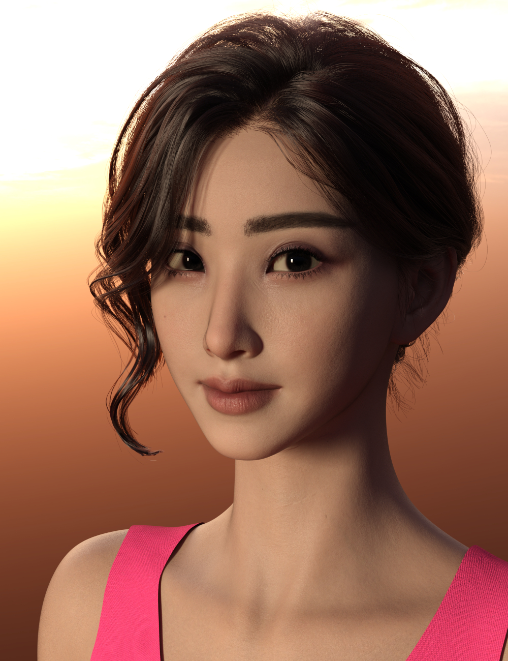 Lala Qin HD for Genesis 9 Feminine by: Lala-Rabbit, 3D Models by Daz 3D