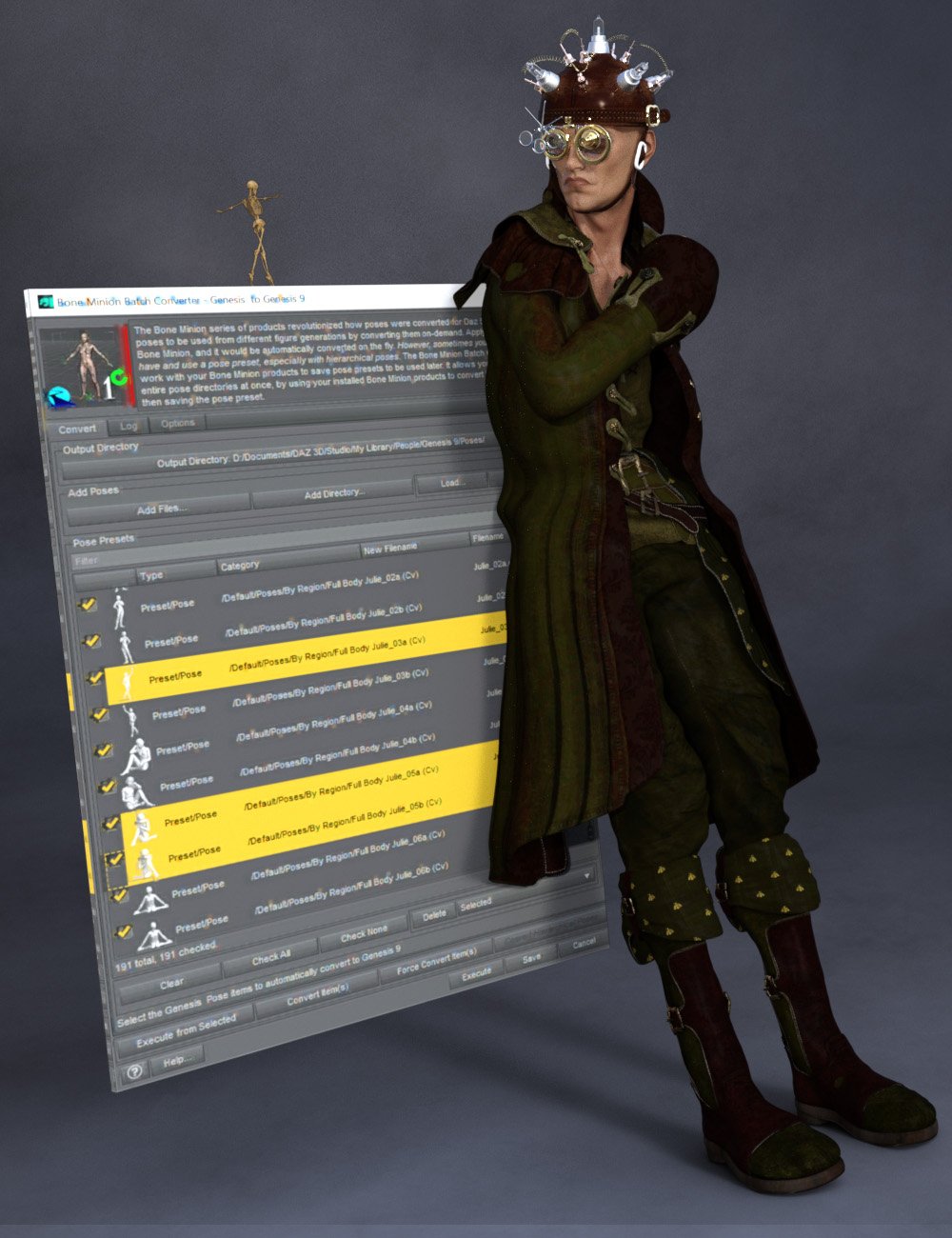 Bone Minion Batch Converter for Genesis Poses