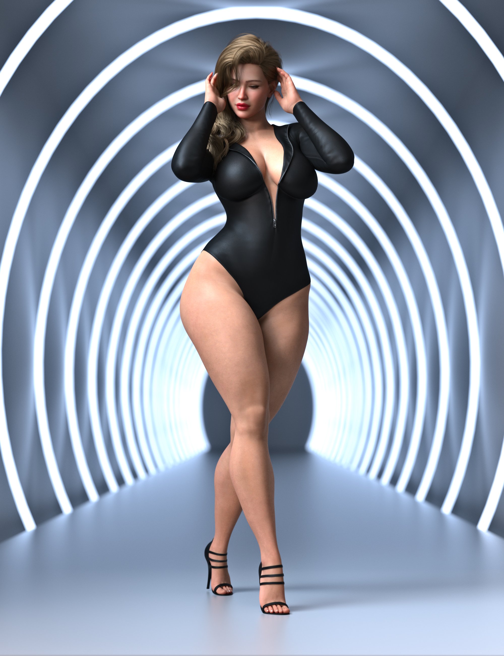 Z Delightful Curves Shape and Pose Mega Set for Genesis 9