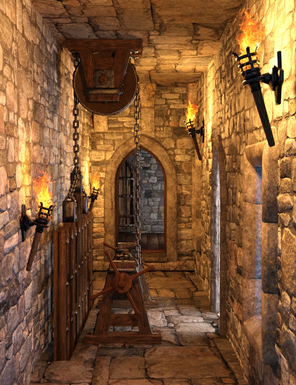 Medieval Castle Gatehouse | Daz 3D