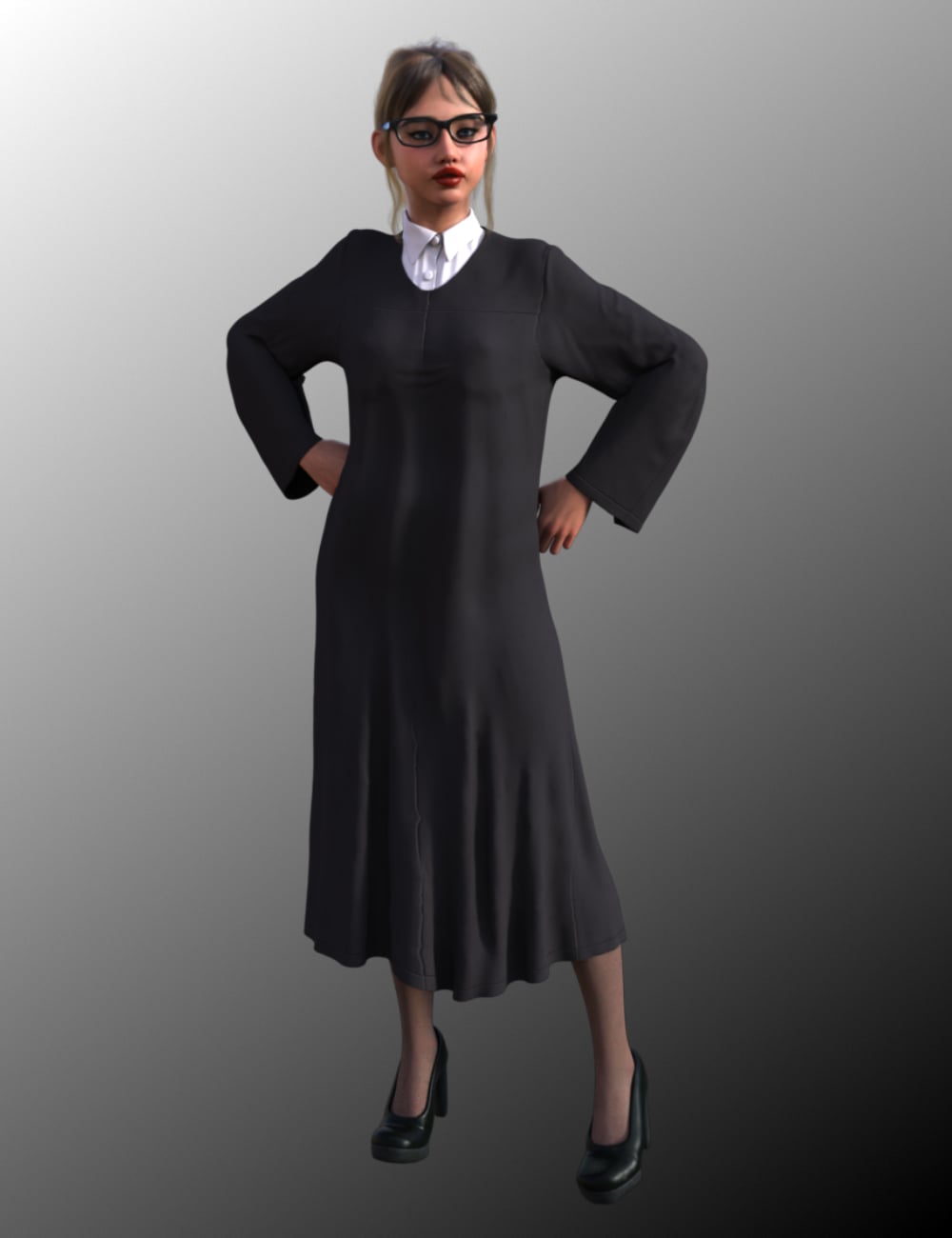 FG dForce Judge Uniform for Genesis 9 by: IronmanFugazi1968, 3D Models by Daz 3D