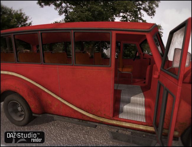 A Curious Bus by: Jack Tomalin, 3D Models by Daz 3D