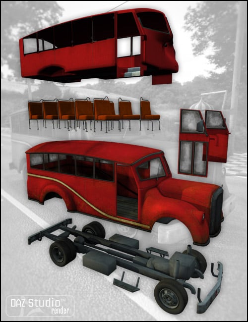 A Curious Bus A Curious Bus by: Jack Tomalin, 3D Models by Daz 3D