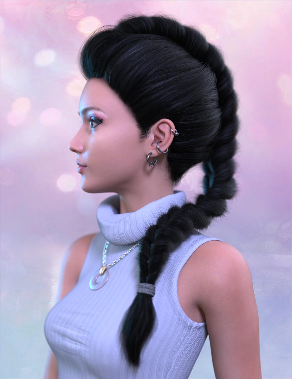 Dragon Braid Hair for Genesis 9