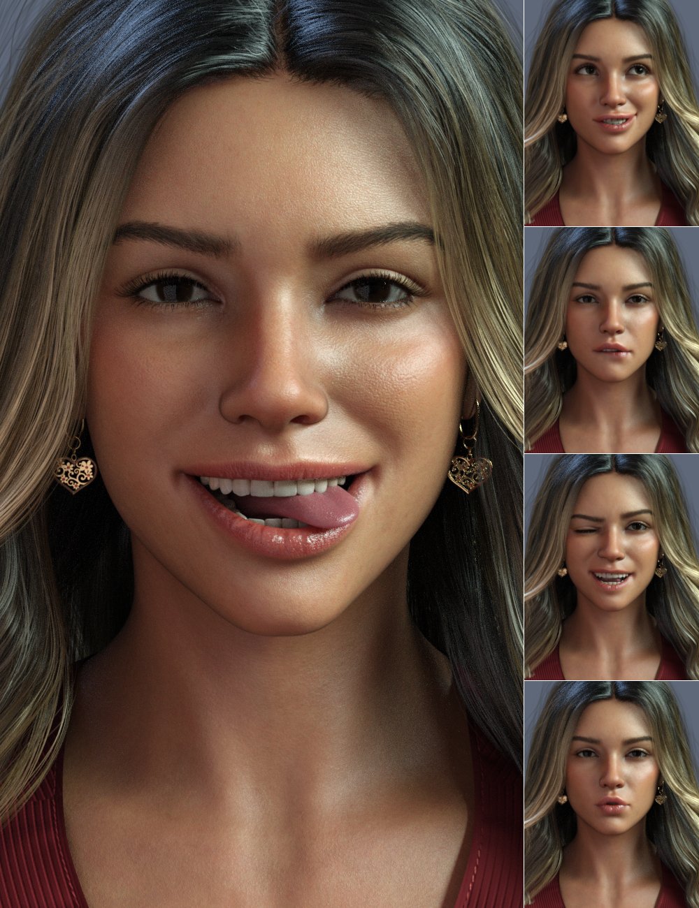 P3D Flirtatious Expressions for Genesis 9