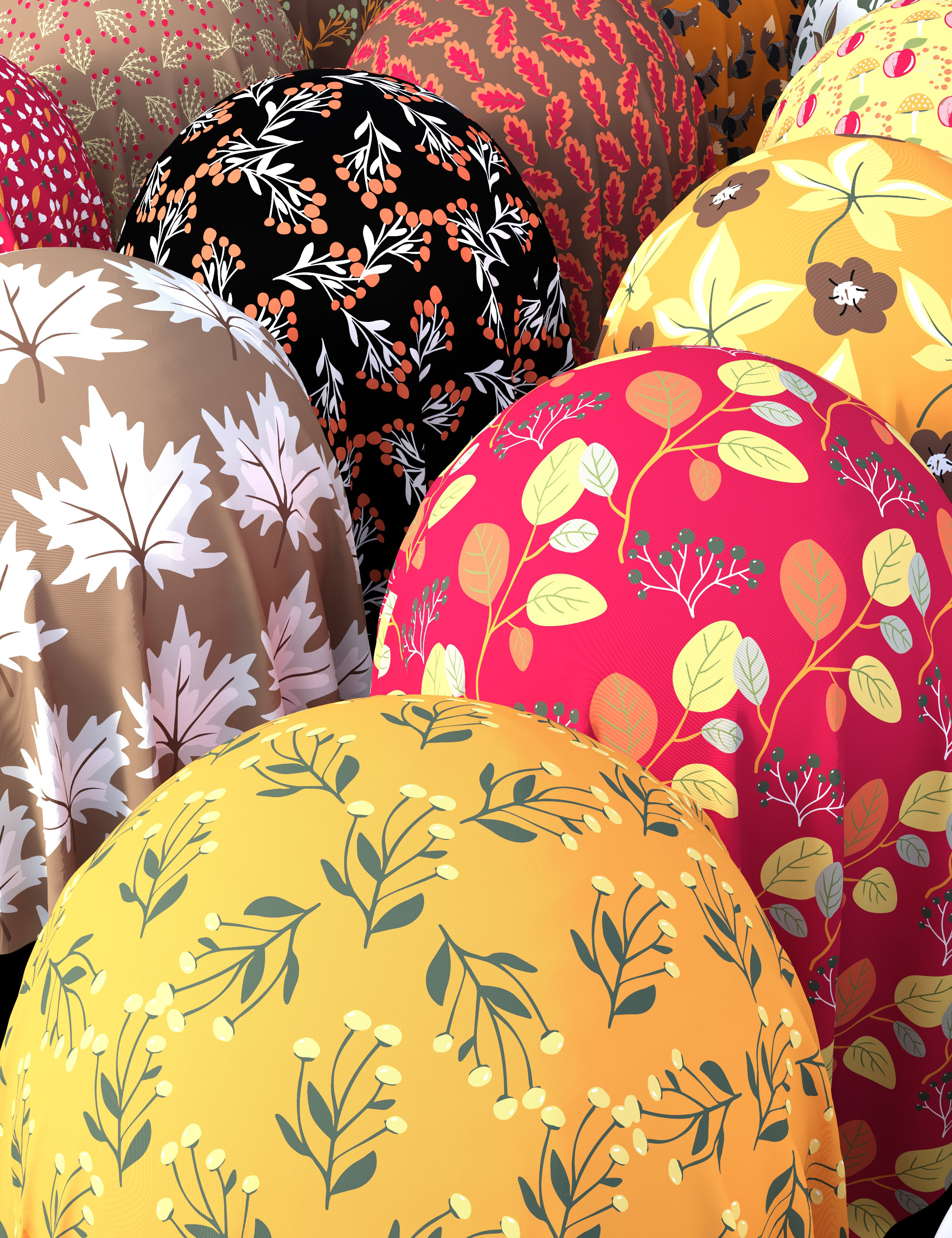 Autumn Hearth Fabric Iray Shaders - MR by: Nelmi, 3D Models by Daz 3D