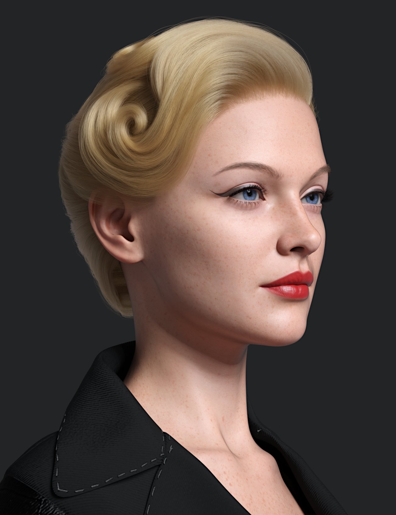 Elegant Vintage Updo for Genesis 9