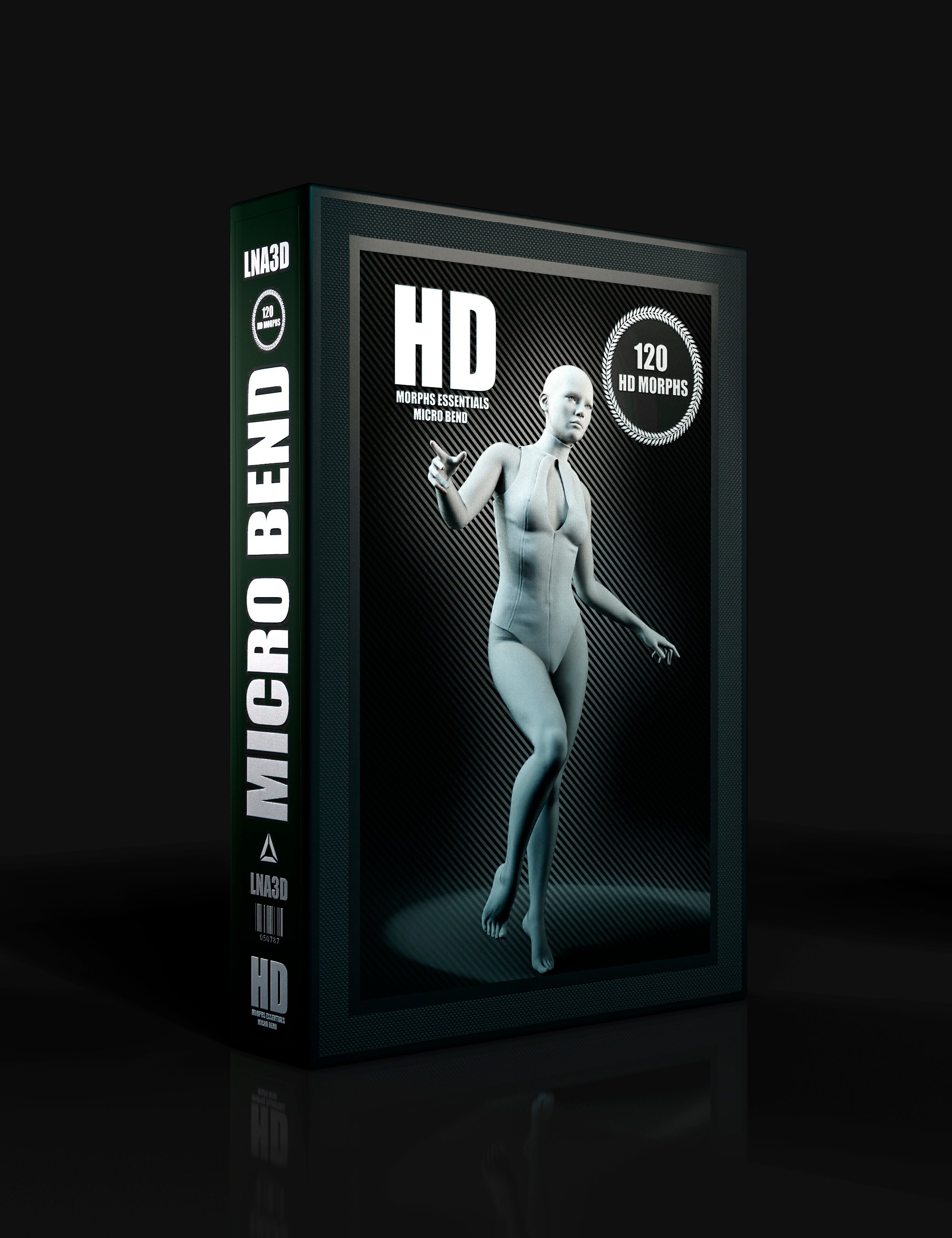 HD Essentials Micro Bend for Genesis 9 by: Luthbellina, 3D Models by Daz 3D