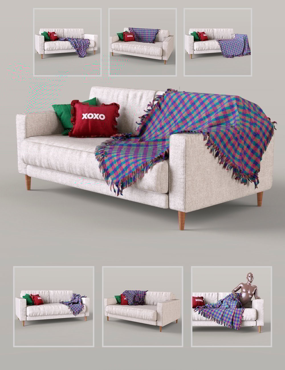 TN Cozy Christmas Sofa by: Tauna, 3D Models by Daz 3D