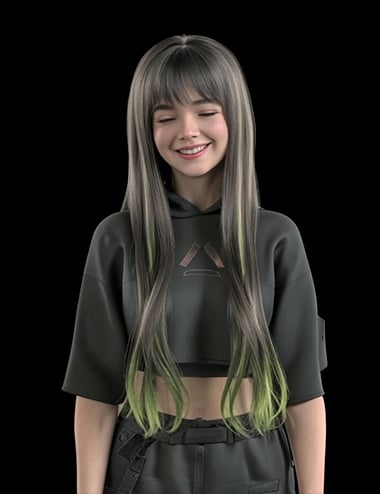 XYZ Neko Hair for Genesis 9 | Daz 3D