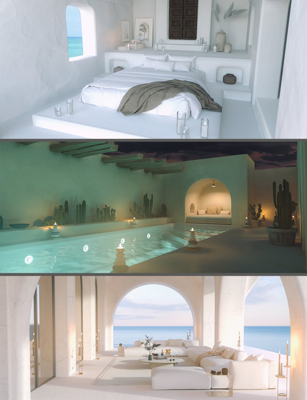 Polish Mediterranean Scene Bundle by: Polish, 3D Models by Daz 3D