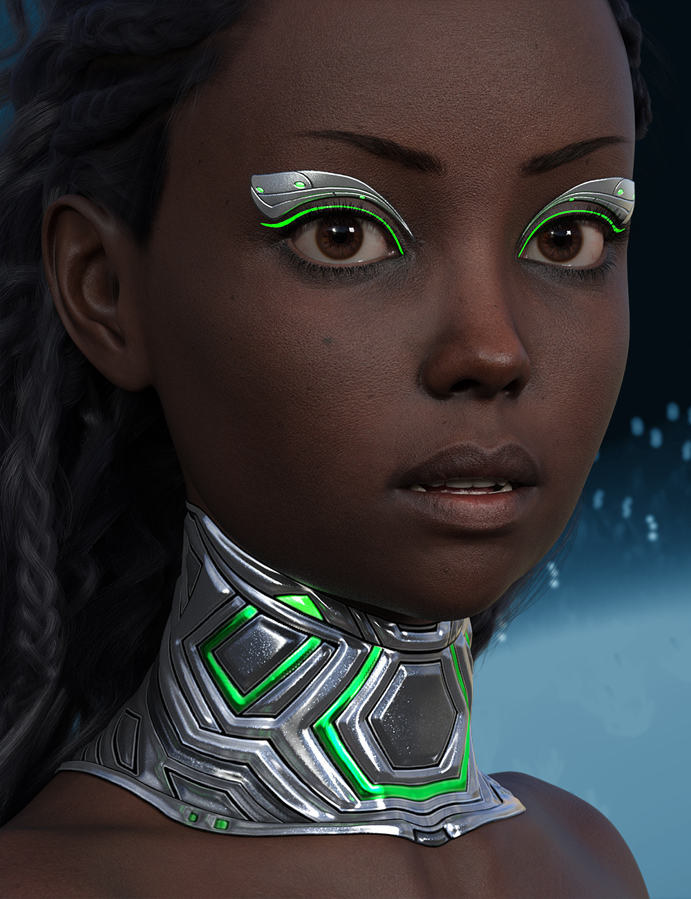 Sci-Fi Collar Geoshell Builder for Genesis 9 | Daz 3D