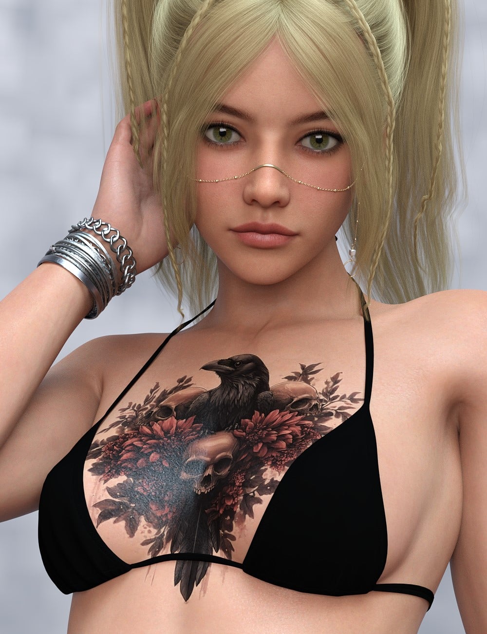 L3D - Inked Chest 03 by: LUNA3D, 3D Models by Daz 3D