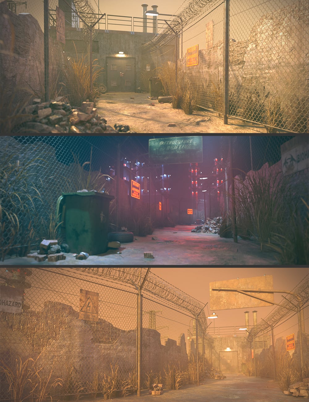 Polish No Entry Zone Scene by: Polish, 3D Models by Daz 3D