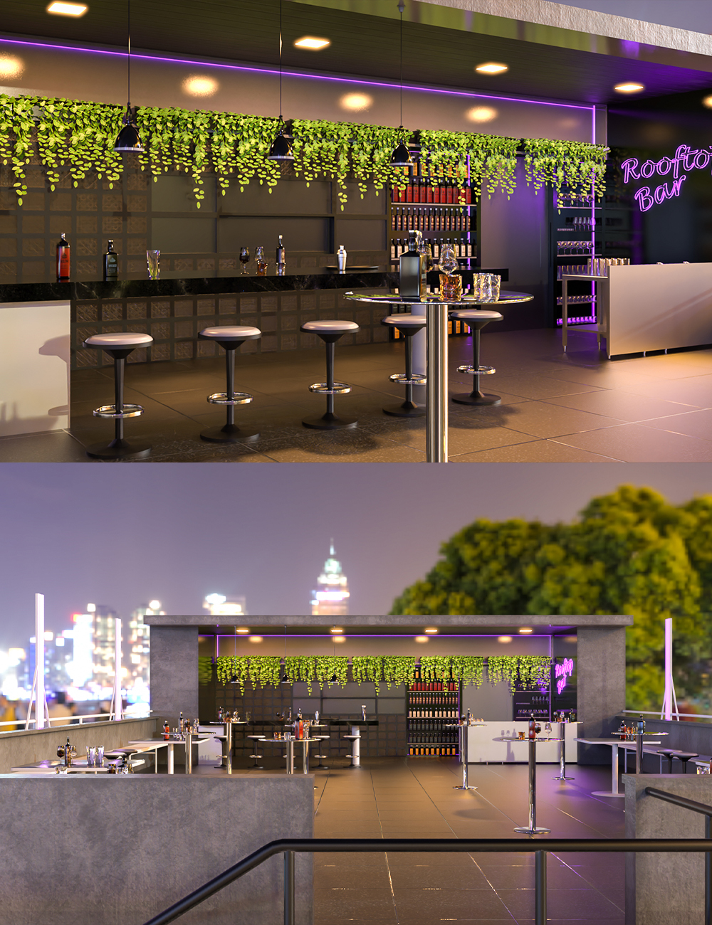 Rooftop Bar by: bituka3d, 3D Models by Daz 3D