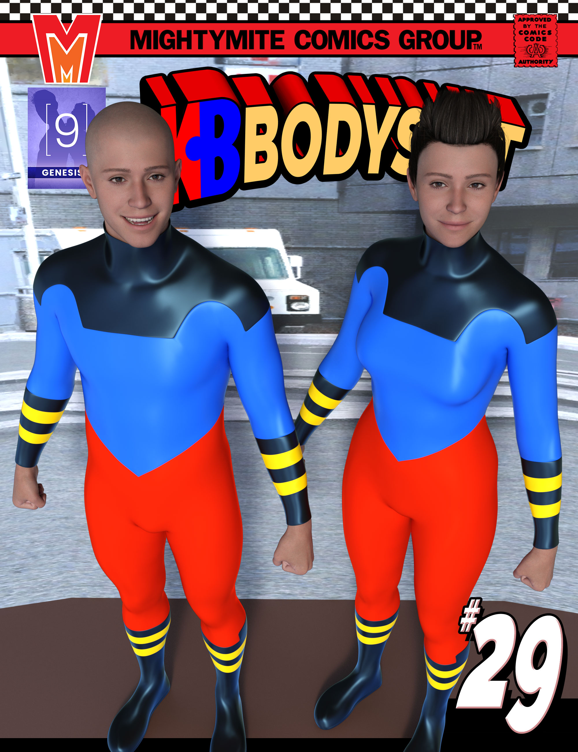 Bodysuit 029 MMKBGenesis 9 by: MightyMite, 3D Models by Daz 3D