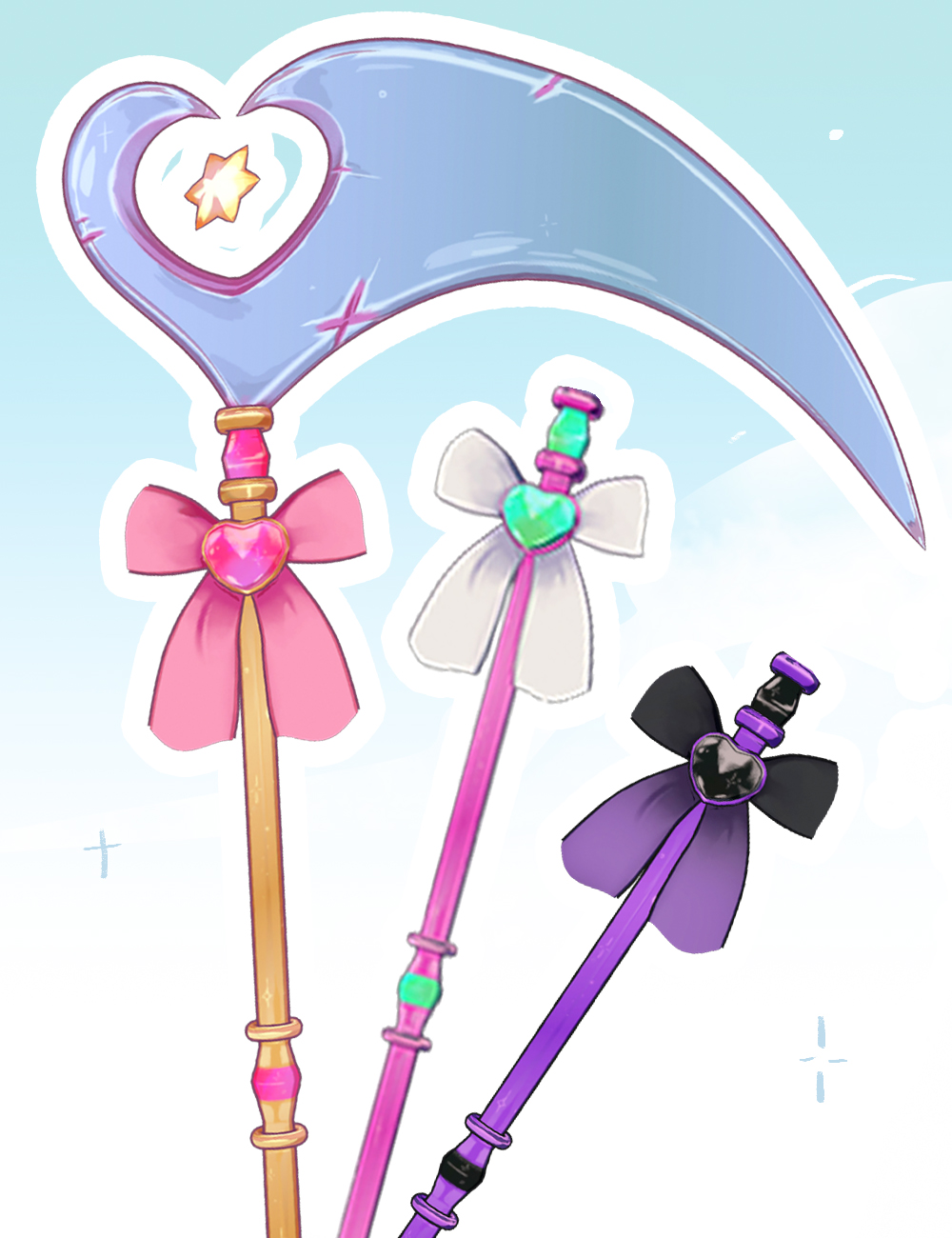 LA Magical Warrior Wand for Genesis 9 Toon by: Laia, 3D Models by Daz 3D