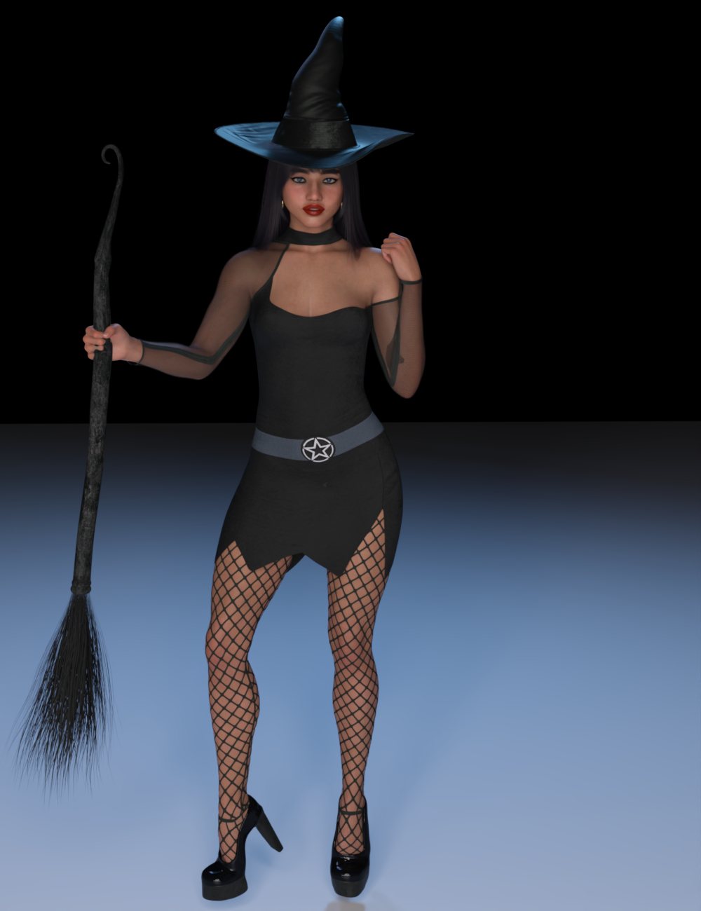 FG Witch Outfit for  Genesis 9 by: IronmanFugazi1968, 3D Models by Daz 3D
