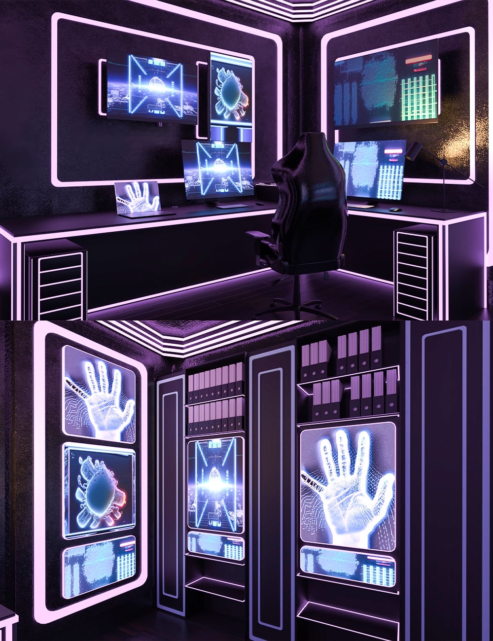 Neon Room by: bituka3d, 3D Models by Daz 3D