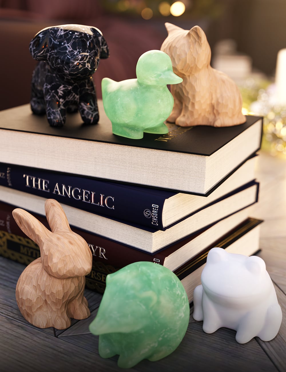 Ceramic Animal Decor by: Censored, 3D Models by Daz 3D