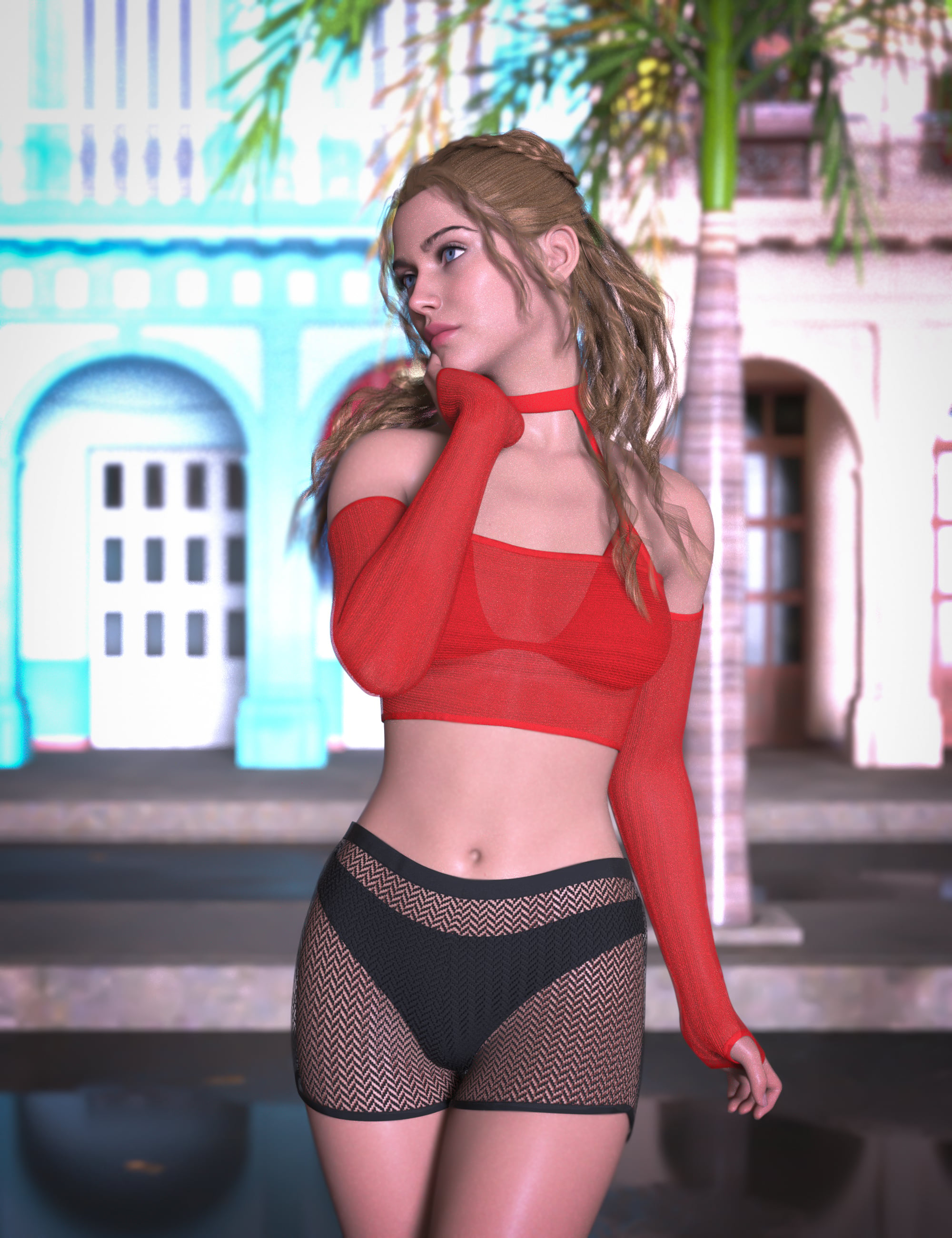 AH Beatrix Activewear Outfit For Genesis 9 by: Avatar Haven, 3D Models by Daz 3D