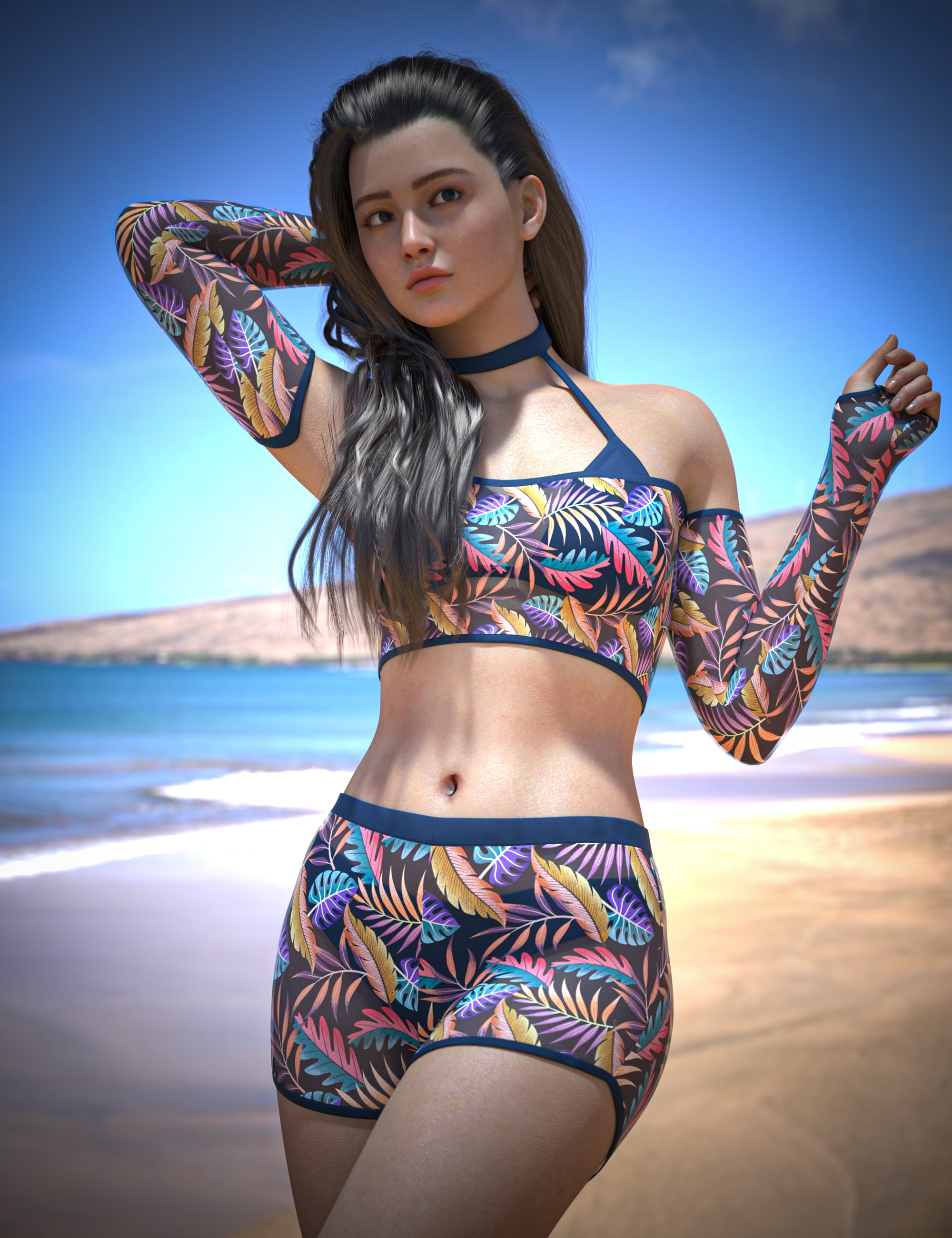 AH Beatrix Activewear Outfit Texture Add-on by: Avatar Haven, 3D Models by Daz 3D