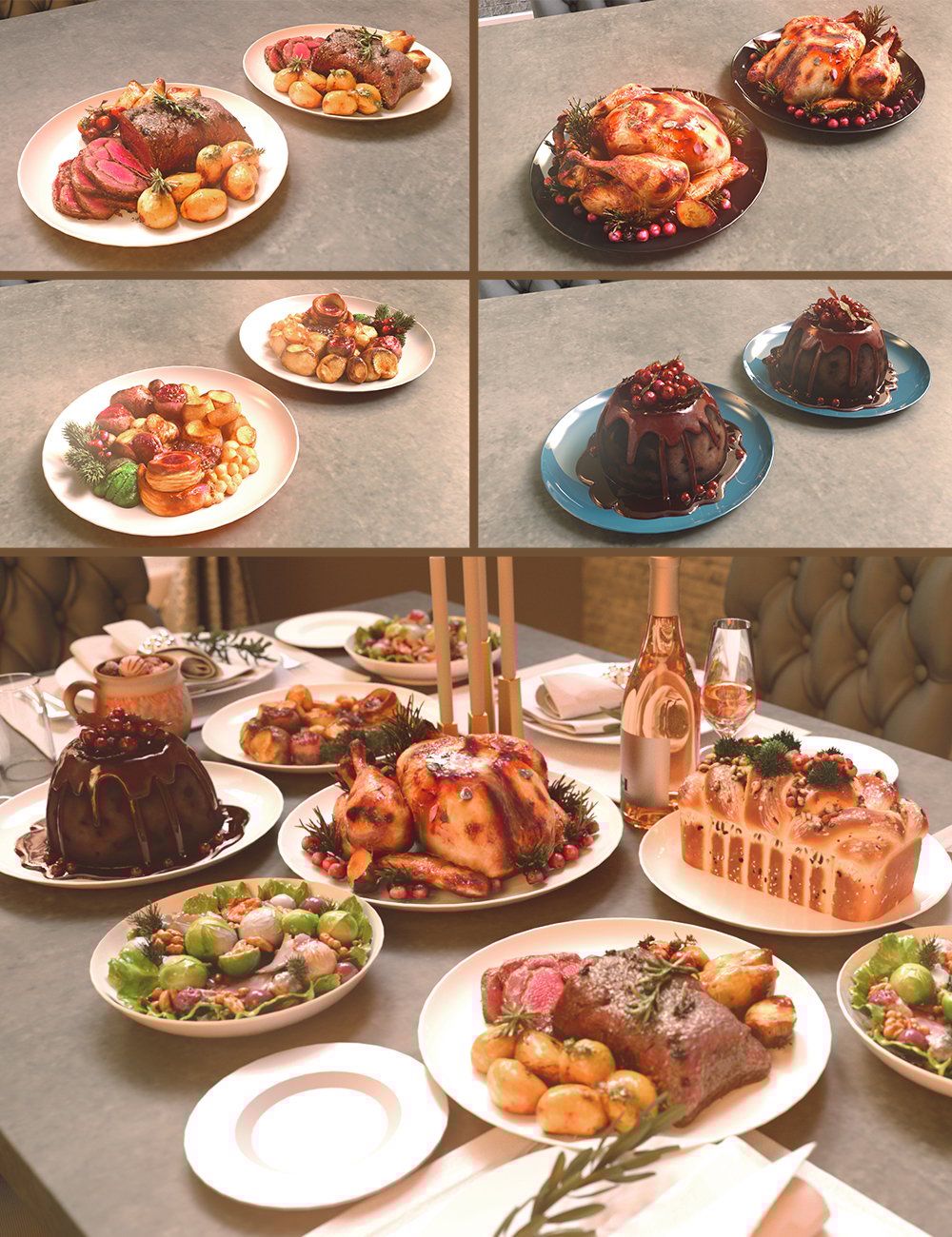 Polish Christmas Festival Food by: Polish, 3D Models by Daz 3D